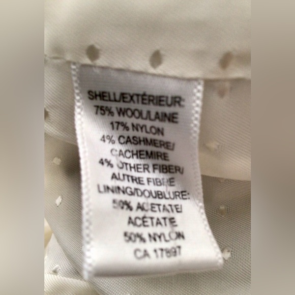 BANANA REPUBLIC Greige Taupe Wool Cashmere Equestrian Style Blazer - US 2 - Picture 6 of 6